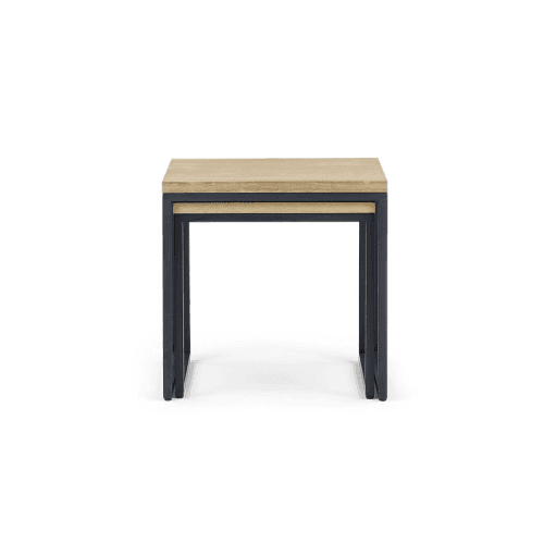 Image showing the Carter Nest of 2 Tables, Dark Vintage Oak product.