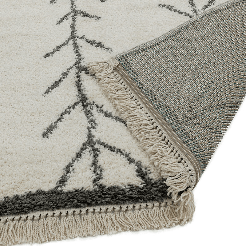 Rocco berber style rug, 200 x 290cm, Grey & Cream