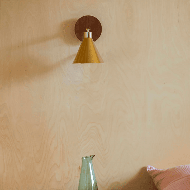 Cone Wall Light, H13.5cm, Brass