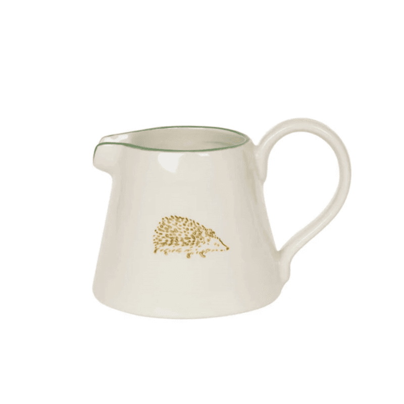 Hedgehogs Stoneware Mini Jiug, 150ml, Cream