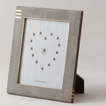 Image showing the Photo Frame, Christie, Barley Shagreen, Large, 10 x 8" product.