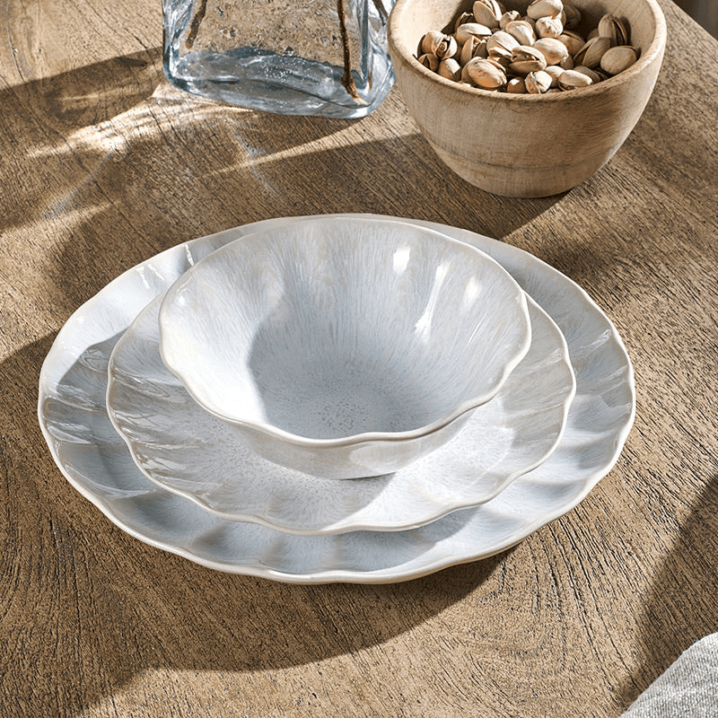 Aruvi Dinner Plate, D27.5cm, Cream