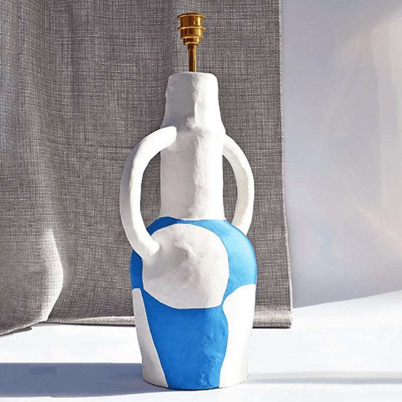 Rumba Zorba Table Lamp, H54cm, Blue & White