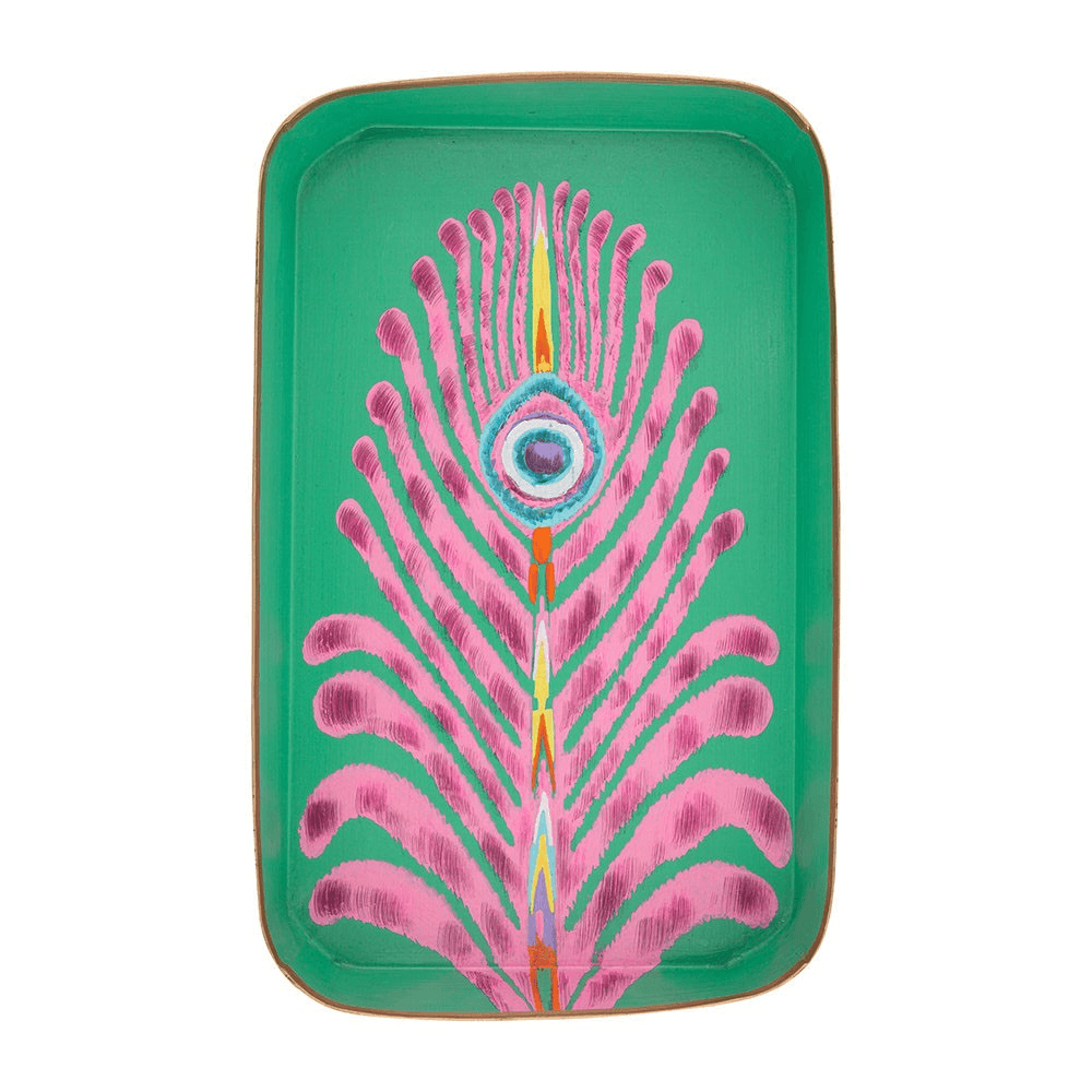 Matthew Williamson Iron Rectangular Tray, Green