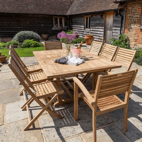 Image showing the Orchid Rectangular Extending Table, L180-240cm, Teak product.