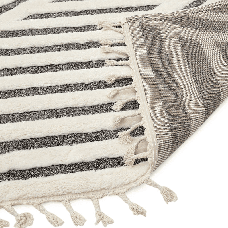 Arianna shard shaggy moroccan rug, 200 x 290cm, Cream