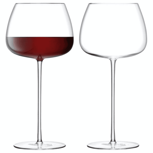 Image showing the Wine Culture Pair of red wine balloon glasses, clear product.