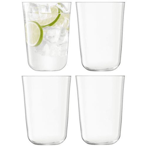 Image showing the Arc Tumblers Set of 4, 550ml, Clear product.