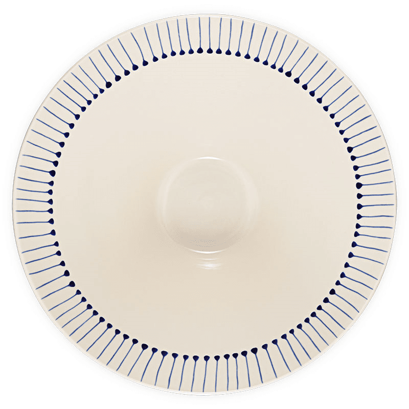 Iba Serving Bowl, D30cm, Indigo