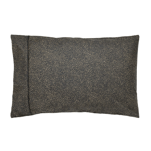 Image showing the Morris Seaweed Single housewife pillowcase, L48 x W74cm, Black product.