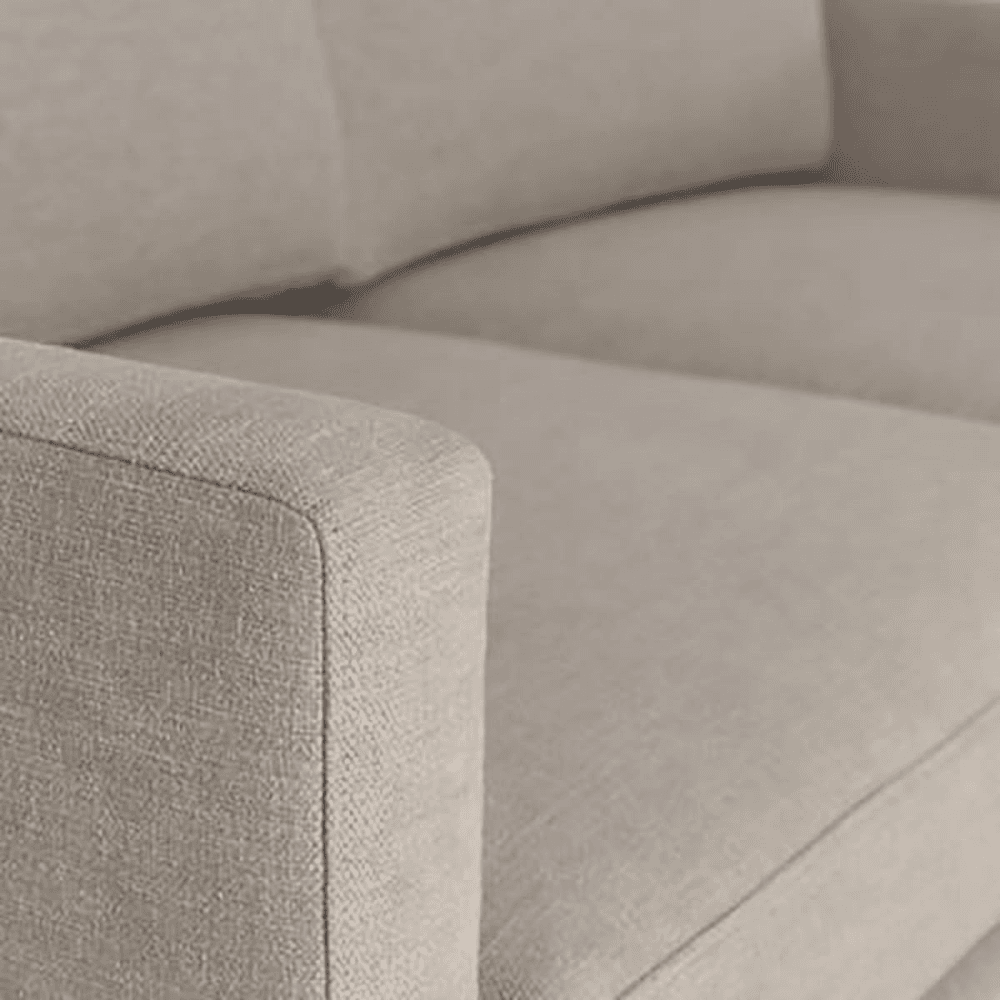 Model 01 2 Seater Linen Sofa, Pumice