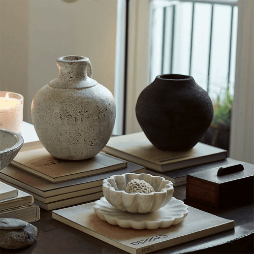 Image showing the Larton Scalloped Plate, D20cm, Marble product.