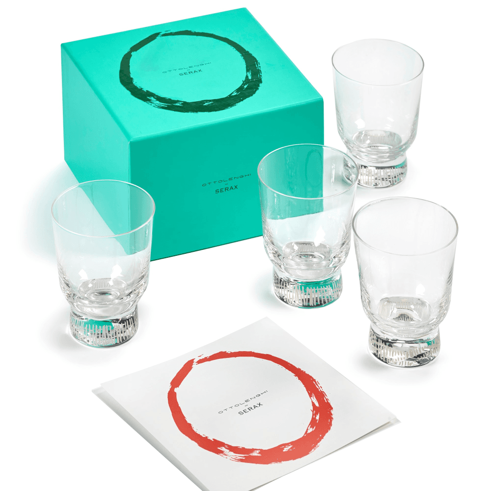 Ottolenghi Set of 4 large tumblers, D8, Clear