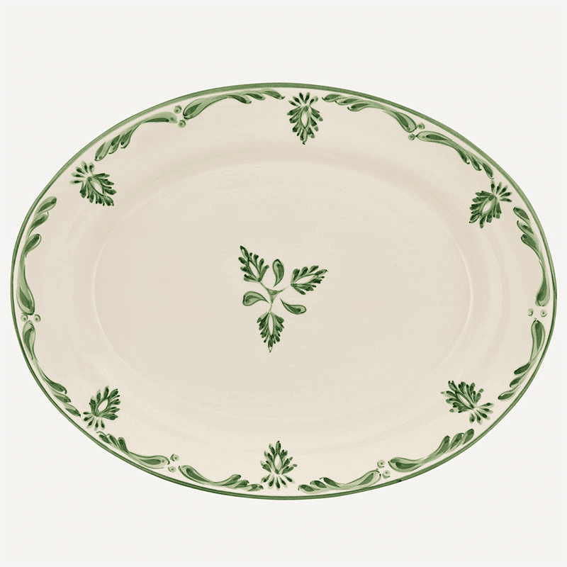Eleanor Platter, 46x 35cm, Forest Green