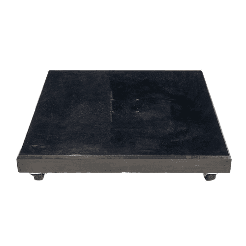 Image showing the Modena Parasol Base, 120kg, Polished Black Granite product.