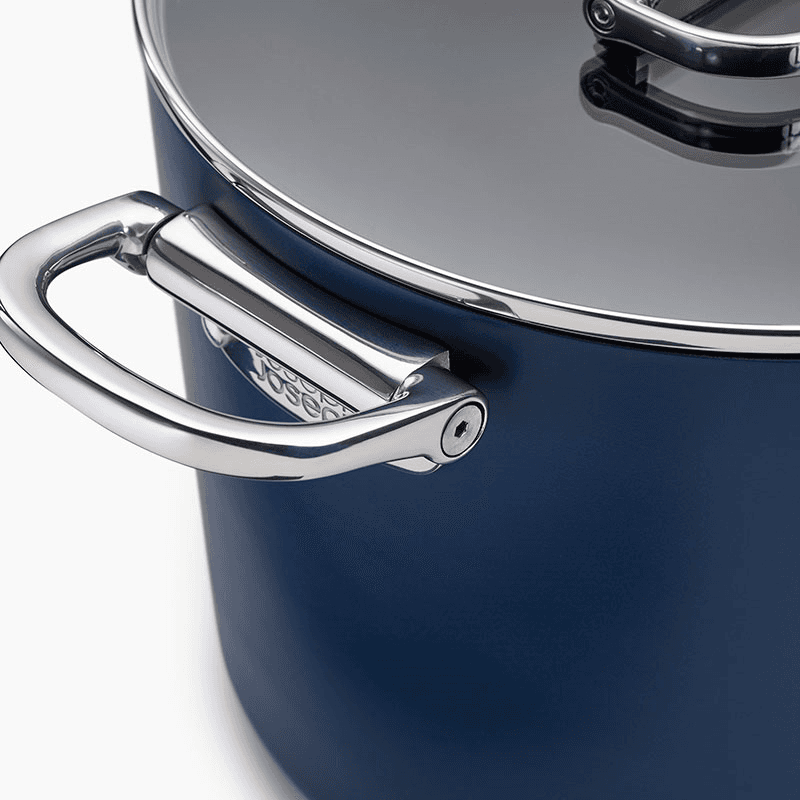 Space Folding Stock Pot & Lid, 25cm, Midnight Blue