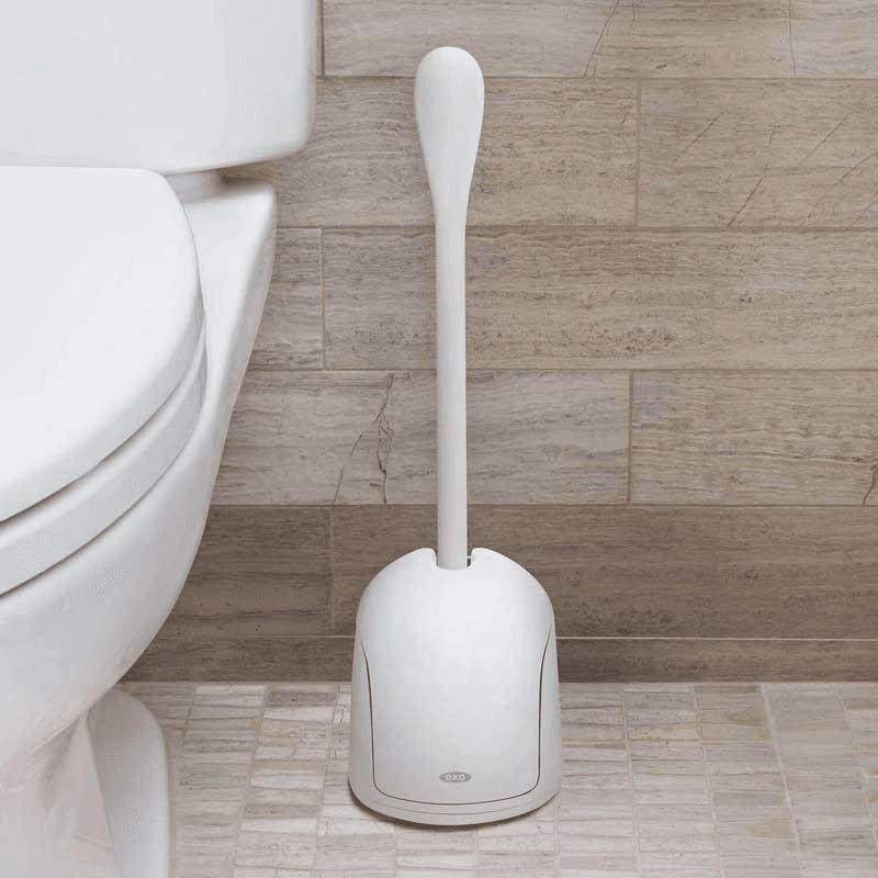 Compact toilet brush, White
