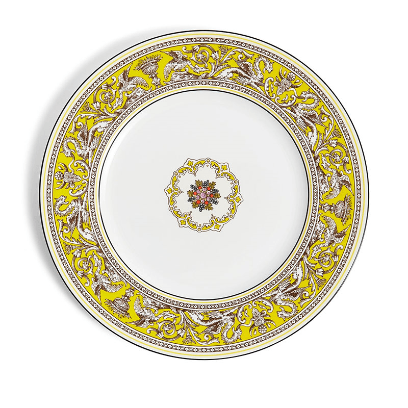 Florentine Plate, D27cm, Citron