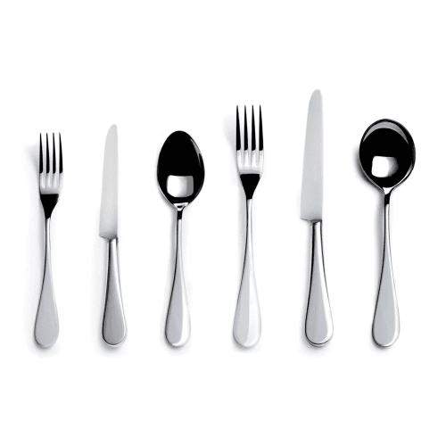 Image showing the English 6 piece place setting, stainless steel product.