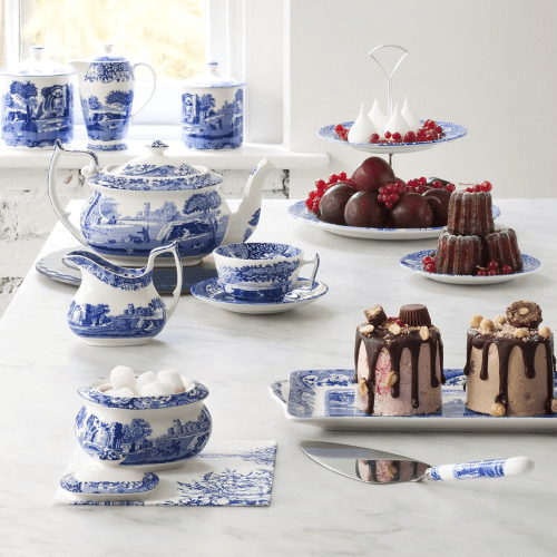Image showing the Blue Italian Covered sugar bowl, 250ml product.