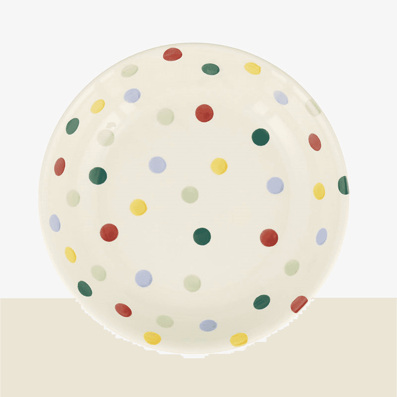 Polka Dot Pasta Bowl, D23.5cm, Cream