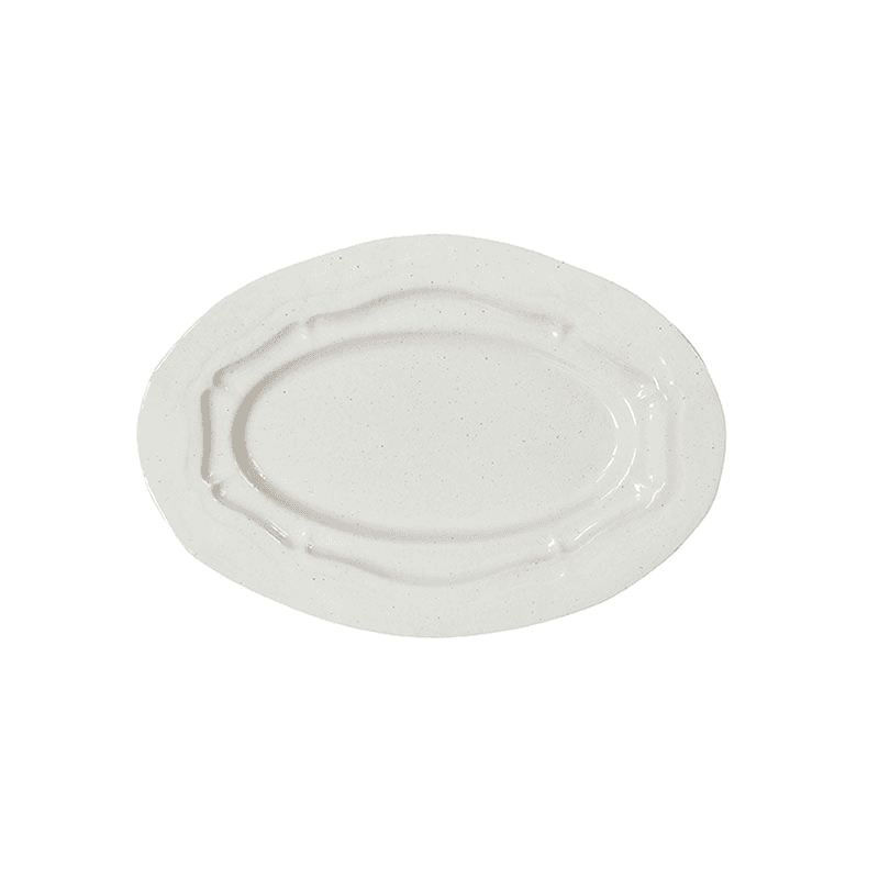 Refectoire Oval Dish, L43 x W30cm, Sable Brilliant