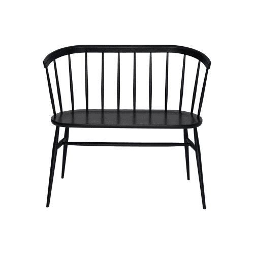 Image showing the Heritage Love Seat, Black product.