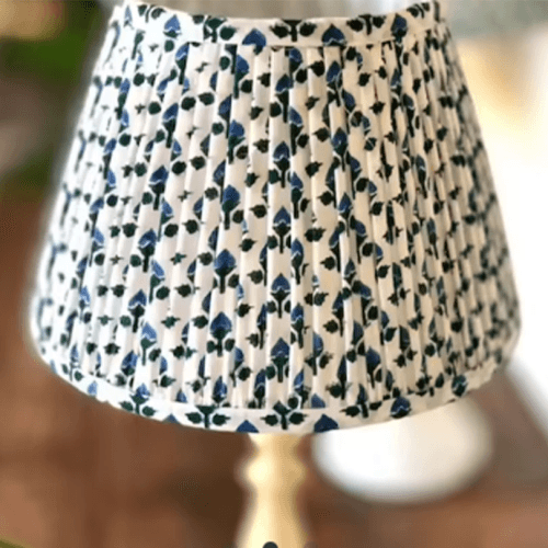 Image showing the Bud Empire Lampshade, 16", Indigo product.