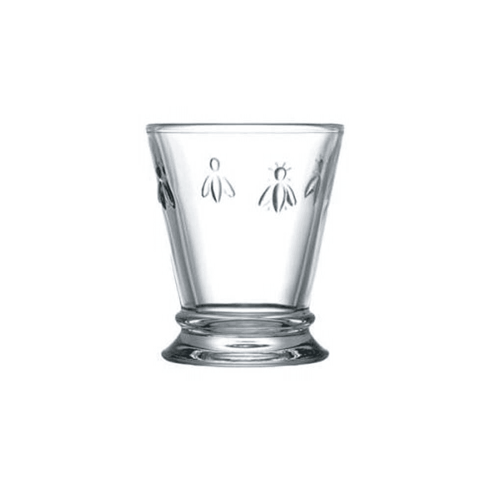 Bee Set of 6 shot glasses, 60ml, Clear