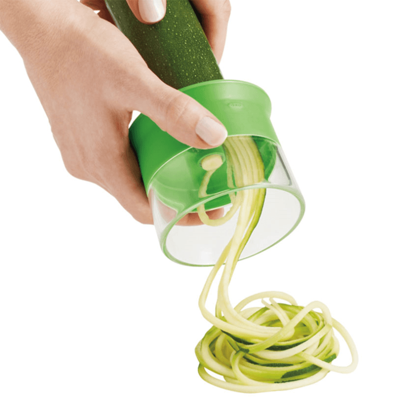 Hand-held spiralizer