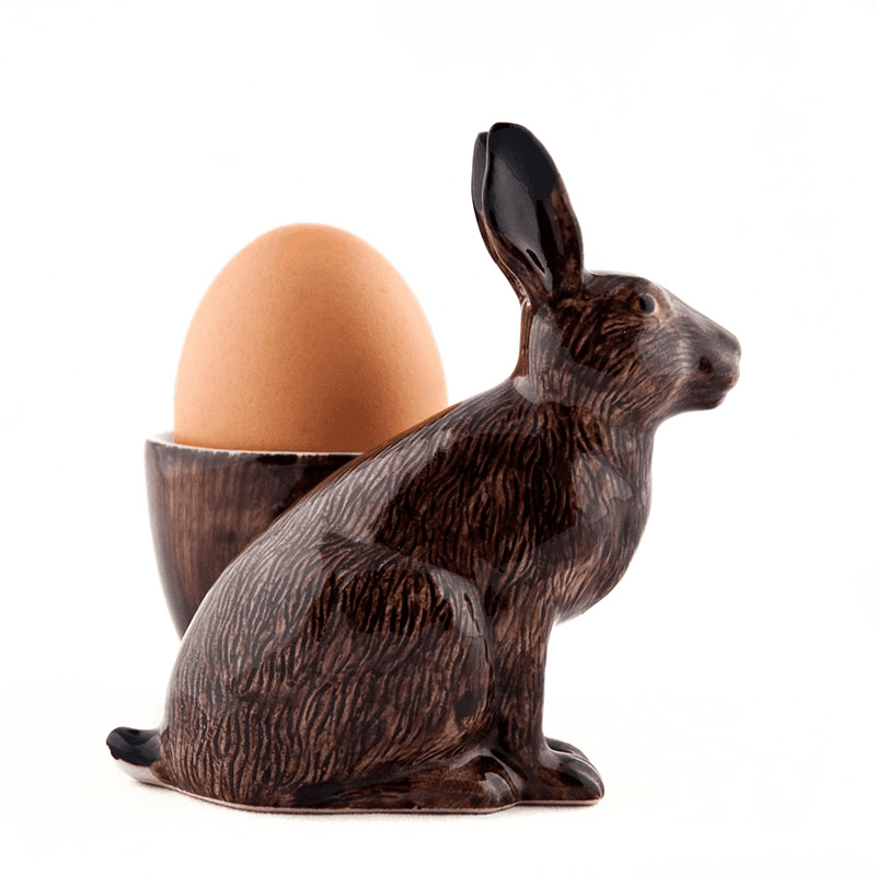 Hare Egg Cup, H9cm, Brown