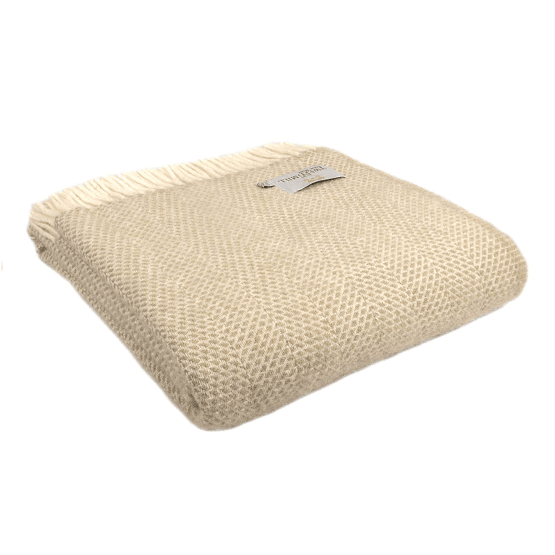 Beehive Throw, 150 x 183cm, Oatmeal