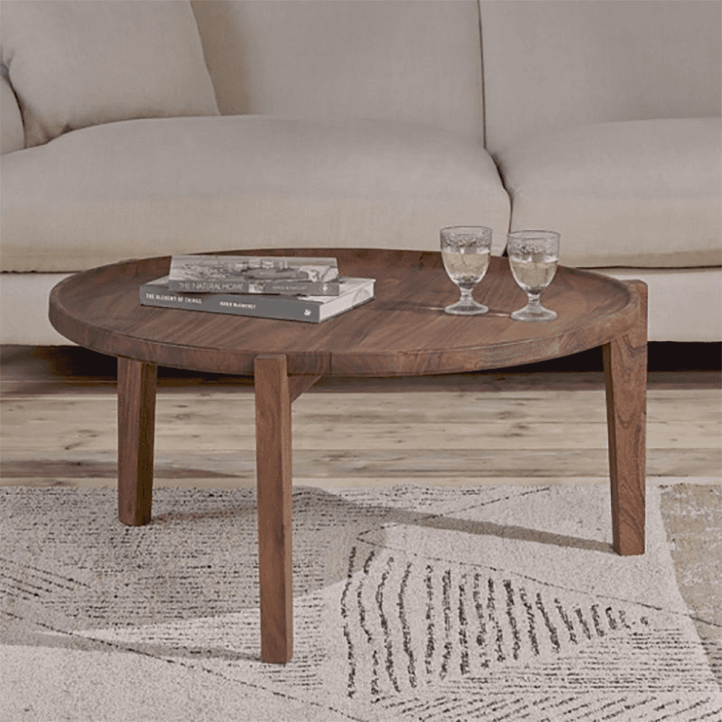 Umar Acacia Coffee Table, Dark Brown