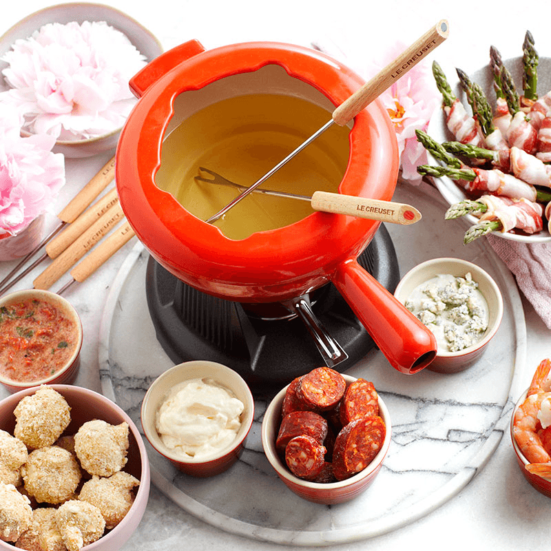 Mode Fondue Set, Cerise