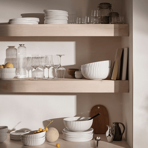 Image showing the Bernadotte Salad Bowl, D26cm, White product.