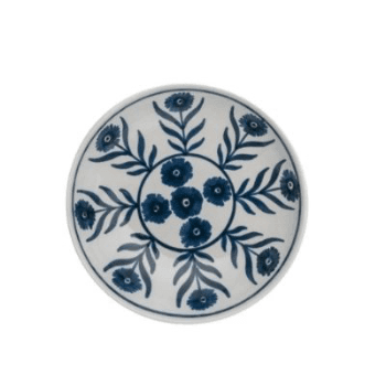 Shallow Bowl, Summer Flower, Blue, 24cm