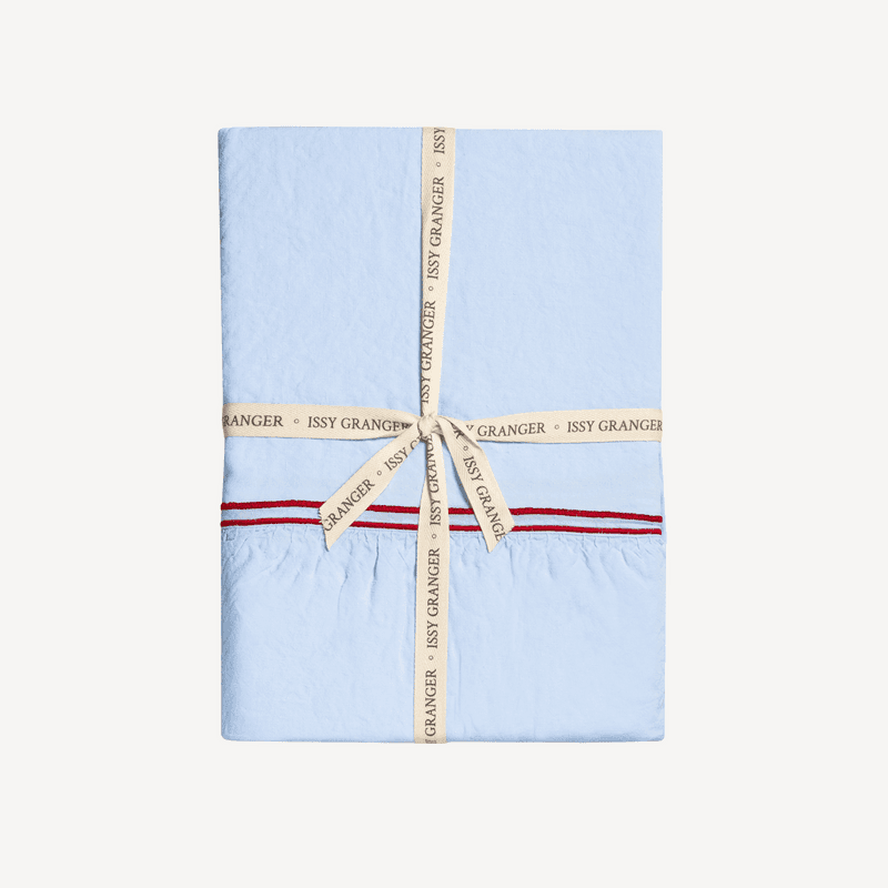 Large Linen Tablecloth, 180 x 350cm, Blue