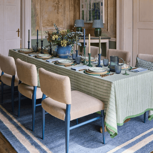 Image showing the Bel Tablecloth, 250 x 170cm, Green product.