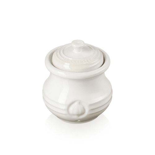 Image showing the Stoneware Garlic keeper, 12.5 x 7cm, Meringue product.