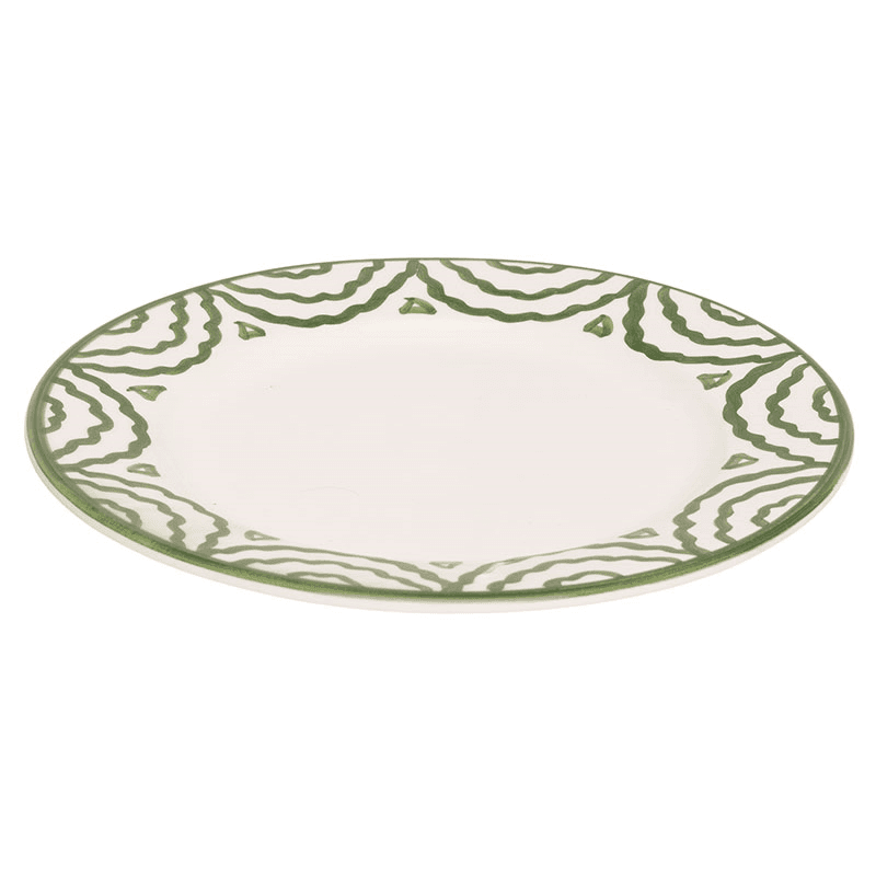 Tabla Set of 2 Side Plates, D20cm, Green