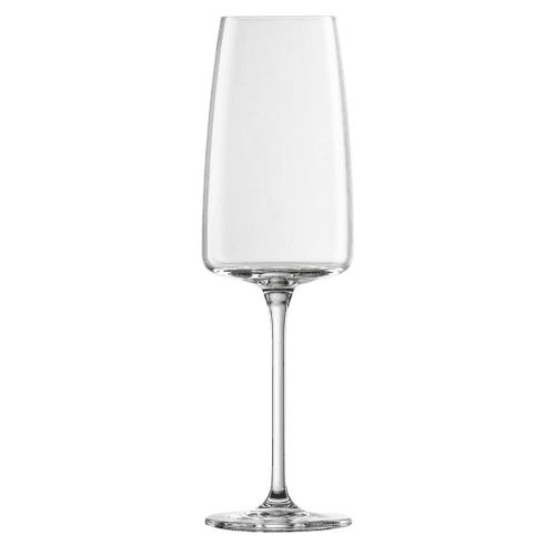Image showing the Vivid Senses Set of 2 Crystal Champagne Glasses, 388ml, Clear product.