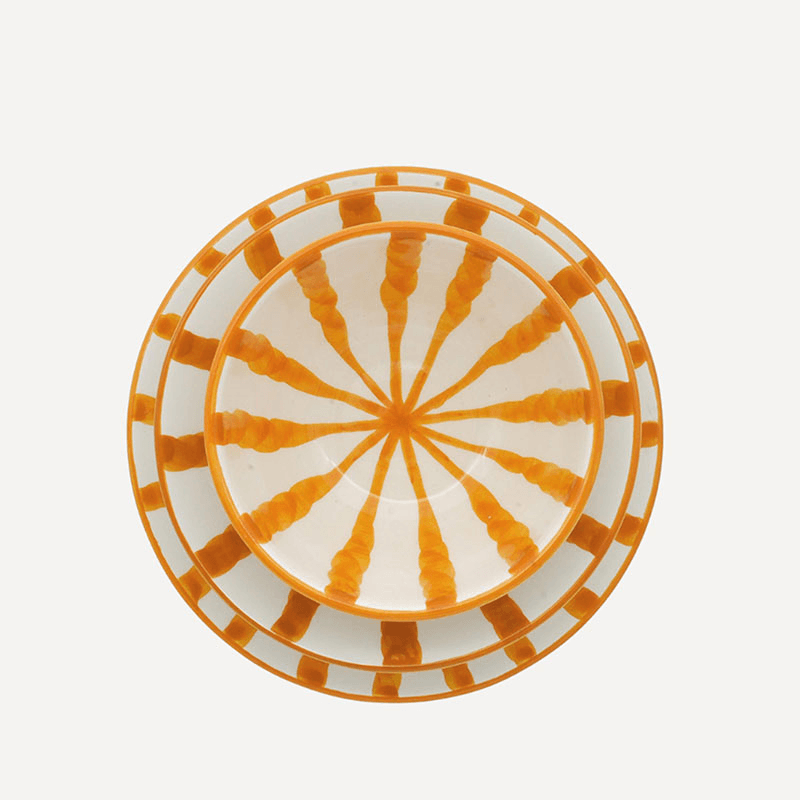 Wave 3 Piece Dinner Set, Sunglow