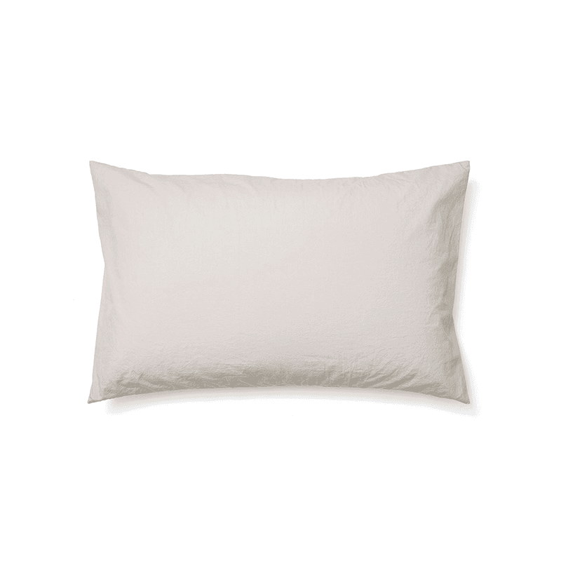 Relaxed Cotton Pair of Standard Pillowcases, Clay