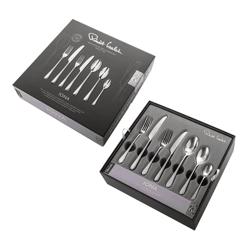 Iona Bright 42 piece cutlery set, Stainless Steel