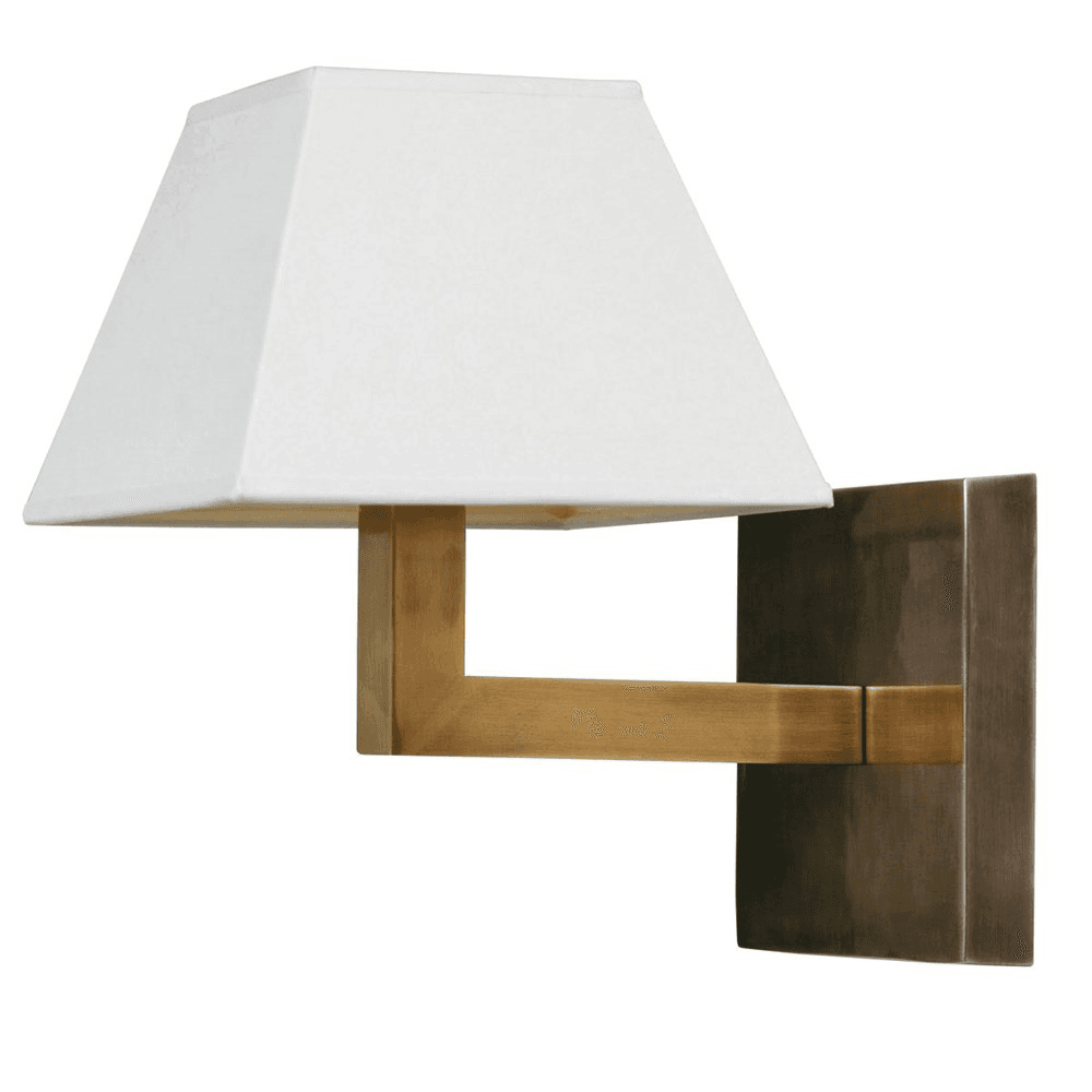 Wall lamp - base only, H20 x W16 x D16cm, Brass