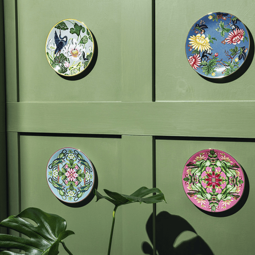 Image showing the Wonderlust Menagerie Coupe Plate, D20cm, Aqua product.