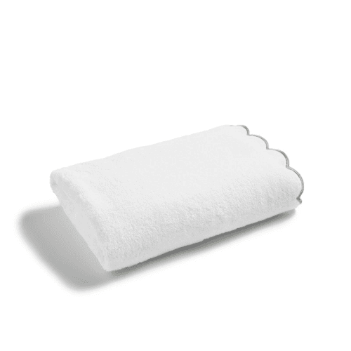 Image showing the Scallop Bath Towel, 76 x 147cm, Matcha product.