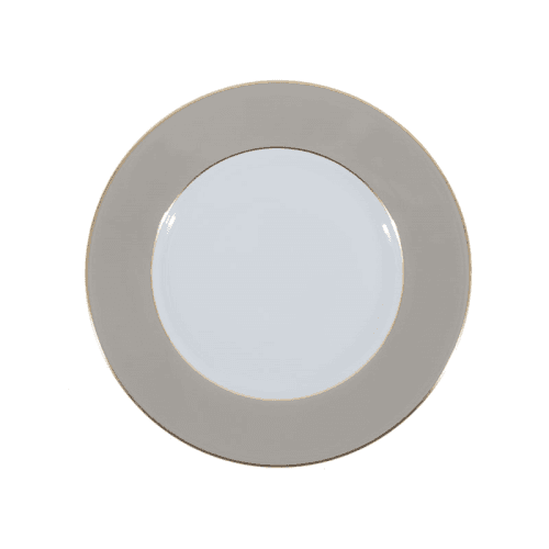 Image showing the Sous Le Soleil Dessert Plate, D22.5cm, Matt Gold Classic Pearl Grey product.