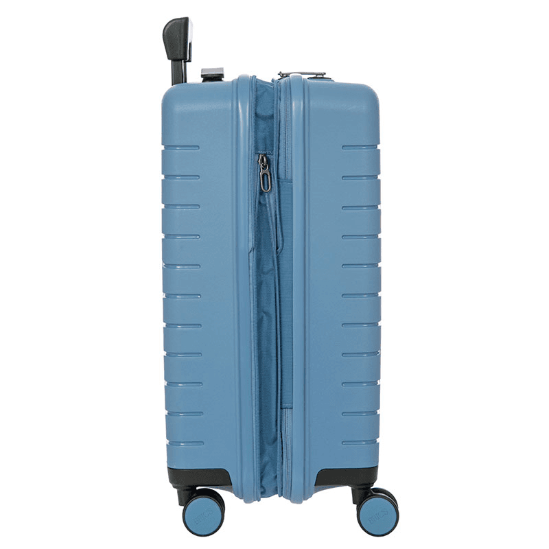 Ulisse Expandable Carry-on Suitcase, H55cm x L37 x W23cm, Grey Blue