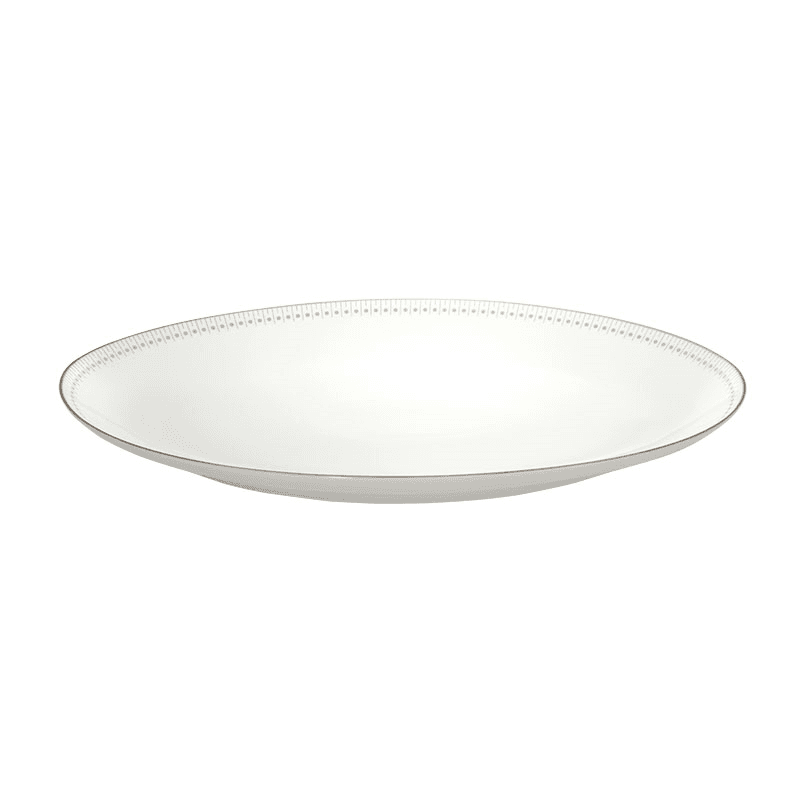 Malmaison Impériale Oval Platter, L38cm, Platinum